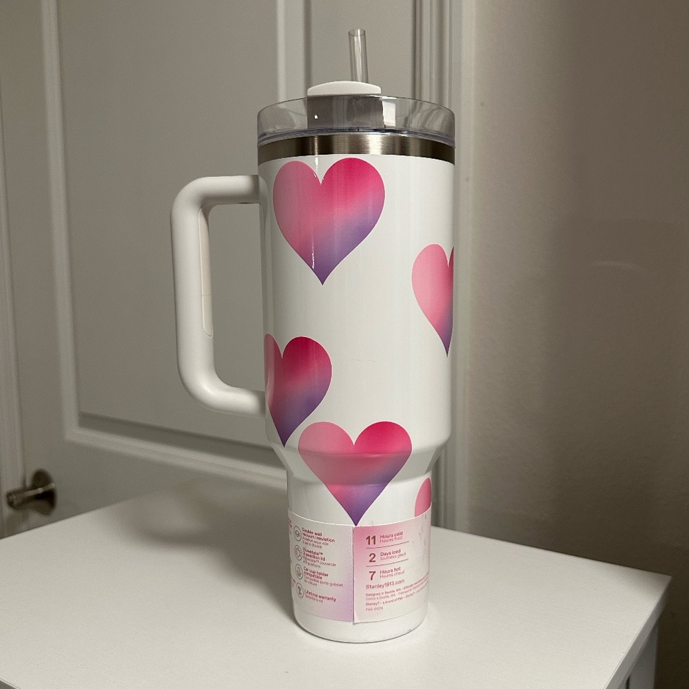 Target x Stanley White Valentine's Day Tumbler - 40 oz - NEW - Picture 2 of 6